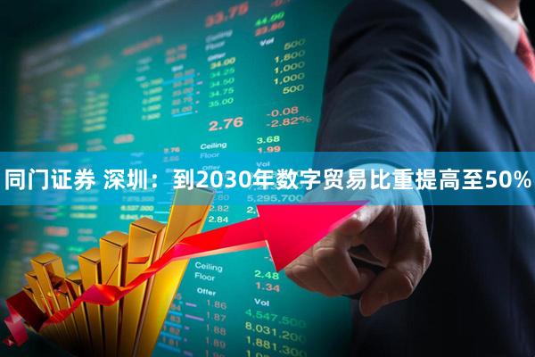 同门证券 深圳:到2030年数字贸易比重提高至50%
